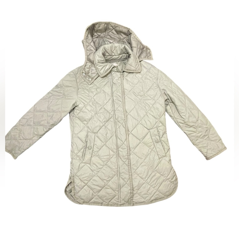 Chicos long line quilted jacket